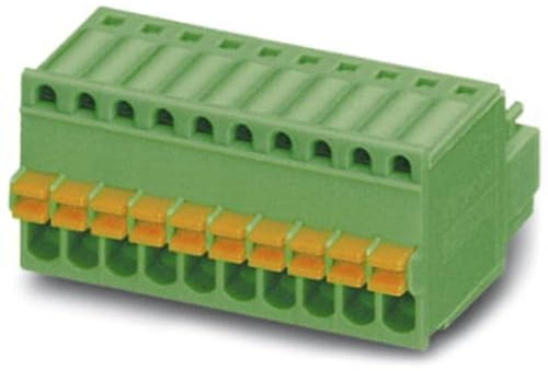 PHOENIX CONTACT FK-MC 0,5/4-ST-2,5 Leiterplattenstecker, 0.5 mm² Nennquerschnitt, 4 Anschlüsse, FK-MC 0,5/..-ST Reichweite, 2.5 mm Rastermaß, Grün, 50 Stück
