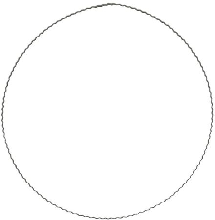 Rayher 2509100 Metallringe aus gewelltem Flachdraht, 18 cm ø