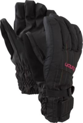 BURTON GLOVES WB GORE UNDGL 12-TRUE BLK GAMINE PIN/L