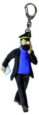 Keyring chain figurine Tintin The Captain Haddock 10cm Moulinsart 42489 (2012)