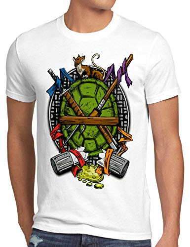 style3 Hero Turtle T-Shirt Herren Turtles schildkröte Comic
