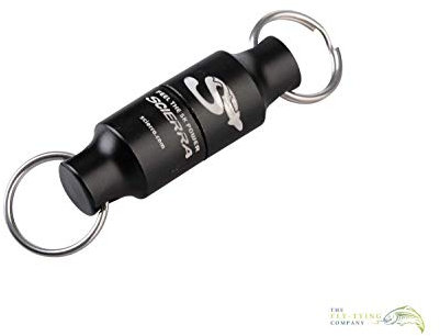 Scierra Magnetclip für Kescher - 3Kg Tragkraft Black, Magnetic Clip für Watkescher, Magnet Adapter für Angelkescher zum Spinnfischen, Fliegenfischen, Watangeln
