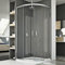 Cabine douche demi-circulaire 80x80 CM H185 transparent modèle Junior