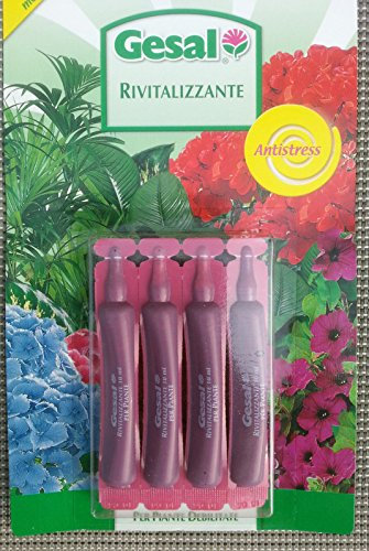 GESAL 1 Confezione da 4 fiale Fertilizzante concentrato concime Nutrimento rivitalizzante Liquido