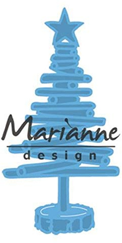 Marianne Design Creatable Tiny's Christmas Tree Wood, Blue