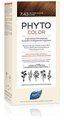 Phyto Protocolor Box 7.43 Tinte para el cabello rubio oscuro, 182 ml