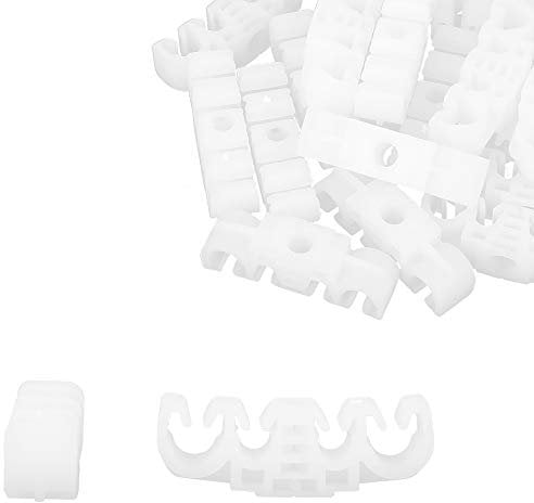 X AUTOHAUX 20Stk. Kunststoff 4 Wege Auto Benzinleitung Rohr Halter Clip 50x16,5mm für Volkswagen
