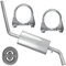 Adamot Mitteltopf Auspuff Mittelschalldämpfer für VW Transporter T4 IV SWB, LWB 2.5i 2.4 D