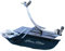 JAMONERO MODELO BALANCÍN ACERO INOXIDABLE PLATEADO, REGALO PINZA ARCOS INOXIDABLE + CUCHILLO + CHAIRA + CUBREJAMÓN + PAÑO, SOPORTE JAMONERO IDEAL COCINA DOMÉSTICA Y PROFESIONAL, (Cubrejamón Verde)