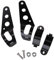 ANCLLO Motorrad-Scheinwerfer-Halterung, universell, 33 mm x 45 mm, Scheinwerfer-Halterung, Gabel-Scheinwerfer-Halterung.