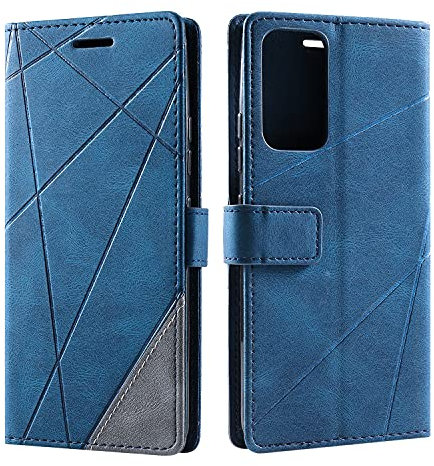 SONWO Coque pour Redmi Note 11 Pro, Étui Housse Portefeuille en Cuir PU, Magnétique Protection Etui pour Redmi Note 11 Pro Plus, Bleu