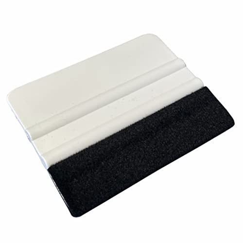 FOTOFOL Rakel [10x7,3cm] mit Filzkante als Werkzeug für Folierung von: Autofolie, Wrapping Folie, Carbon Folie, Möbelfolie, Fensterfolie, Tönungsfolie, Wandtattoos, Plotter- & Klebefolie