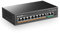 mokerlink 11 Port Poe Switch with 9 Port Poe+, 2 Fast Ethernet UPLink, 100Mbps, 120W 802.3af/at Poe, Fanless Plug & Play Network Switch
