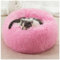 HUAXIQUE Donut Hundebett Hundebett Wolke Mittelgroße Hunde Hundebett für Große Waschbar Haustierbett Flauschiges Hundebett 50cm Rosa