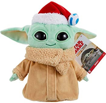 Star Wars The Mandalorian 8 Santa Hat Grogu Holiday Plush Figure