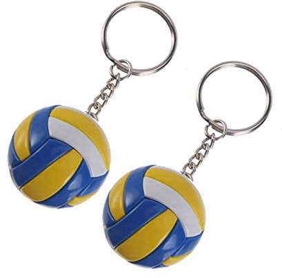 NOLITOY 2st Volleyball-schlüsselanhänger Volleyball-schmuck Basketball-Stress Volleyball Gadgets Paar Schlüsselanhänger Volleyball-sculp-anhänger 3D Kunststoffauskleidung Armband Acryl