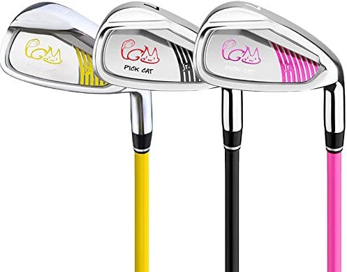 Kids Golf Irons – Junior Beginner #7 NSR Golf Club Iron for Boys and Girls Golf Sports (9-12Y(Pink))