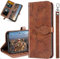IMIRST Wallet Case for Apple iPhone 14 Plus - Premium Leather Card Slots Kickstand Flip Protective Case Cover for Apple iPhone 14 Plus, RX2 Tree Brown