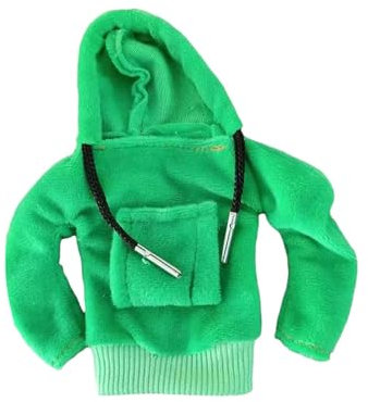 Dickly Auto-Schaltknauf-Abdeckung, Mini-Hoodie für Schalthebel, lustige Dekoration, Stoff, Winter, warm, Knopf-Hoodie, Schalthebel-Schutz, Grün