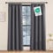 KGORGE Verdunkelungsvorhang Kräuselband Thermovorhang Hitzeschutz 2er Set 220 x 140 cm(HxB) Schlafzimmer Gardinen Grau Blickdicht Thermo Vorhänge Lichtundurchlässig