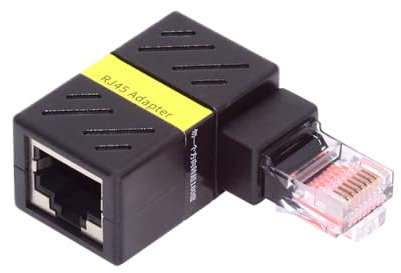 xiwai CAT6 UTP-Stecker auf Buchse, 360 Grad abgewinkelter Rotationsadapter, RJ45, 8P8C, 1000 Mbps, für LAN-Ethernet-Netzwerk