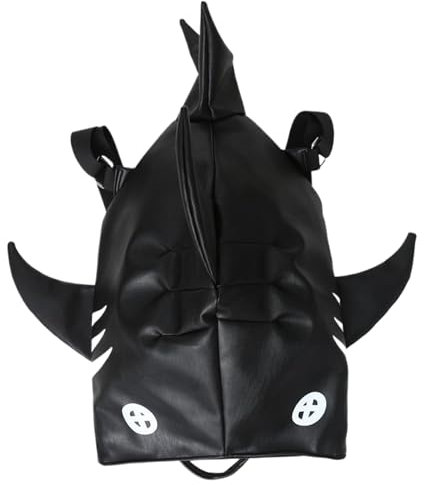 Kids Rucksack, Haifisch -Rucksack, 3D -Haifisch -Tasche, Reißverschluss Großkapazität Neuheitspunkte, trendiger tragbarer Kinder -Rucksack mit Griff für Mobiltelefone, Brieftaschen, Kosmetik, Schule