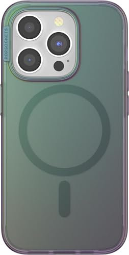PopSockets iPhone 15 Pro Hülle kompatibel mit MagSafe, Handyhülle für iPhone 15 Pro, kabellos aufladbar, nur Hülle - Nightshade