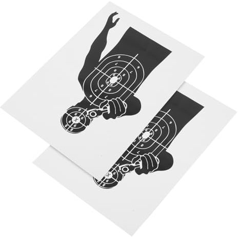 WOONEKY 2St Cephalothorax-Ring-Zielpapier Splatter-Bullseye-Ziele Papierziele Bereichspapier -Splatter-Ziel bogenschießen schießscheibe Bereich Werkzeuge Zielmarkierung