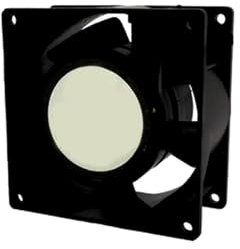 Ventilateur 80 x 80 mm, 220 V AC, roulements à friction, idéal pour le refroidissement des équipements électroniques et la circulation d'air.