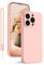 KPPIT Silikon Hülle für iPhone 13 Pro Max Hülle mit Lanyard, Handyhülle für iPhone 13 Pro Max Ultra Dünn mit Microfiber,Kratzfeste Rundumschutz Schutzhülle für iPhone 13 Pro Max Case 6.7'' Rosa