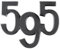 Ricreo Logo adesivo 595 per Abarth 500/595, accessorio adesivo, Badge tuning, Stemma per Fiat 595 set da 2 pezzi