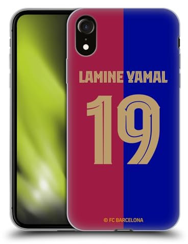Head Case Designs Offizielle FC Barcelona Lamine Yamal 2024/25 Spieler Home Kit Gel Handyhülle Hülle [Militärischer Schutzgrad] Kompatibel mit Apple iPhone XR