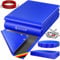 KESSER® Solar Poolabdeckung Pool Abdeckplane Rechteckig 410x220cm Poolplane 200g/m² PE Material Inkl. Stahlseil + Seilspanner mit Ösen Solarplane Abdeckung UV-resistent, Wetterfest für Sommer & Winter