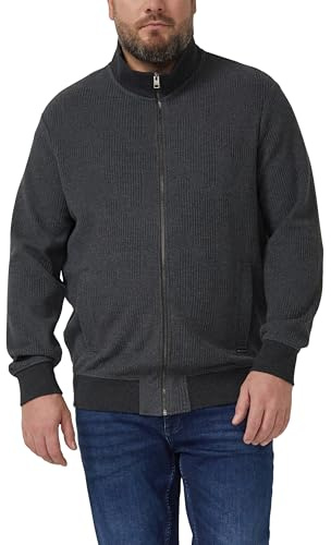 s.Oliver Strukturierte Sweatshirtjacke mit Stehkragen