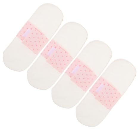 ORFOFE 4 Wiederverwendbare Periodenbinden aus Baumwolle für Frauen Weiche und Atmungsaktive Stoffeinlagen Hautfreundlich für Menstruation und Wochenbett