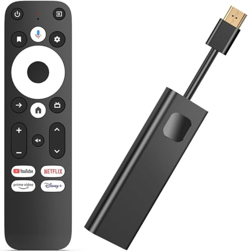 Phantom Dcolor GD1 4K Android TV Stick Certified KD3 Assistant voice remote Prime Video Chromecast Play Store Bluetooth 4K HDR 10+ Dolby Audio XM3 2.1 Dual Band WiFi USB-C GD 1
