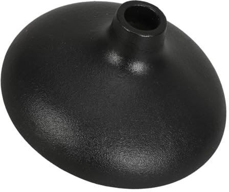 LOORGVEL Vase Céramique Rétro Élégant Décoration Zen Chinoise Petit Modèle Rond Noir Ornement Floral Chic pour Maison et Bureau