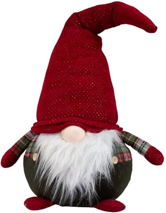 Monopol Christmas Paradise Wichtel Gnom Weihnachtswichtel sitzend 38cm (66cm) mit roter Zipfelmütze