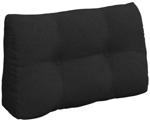 vidaXL Rücken Kissen Schwarz 80 x 24 x 50 cm Stoff
