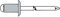 Gesipa 772152 Blindnieten Aluminium 3 X 5mm 500St ,