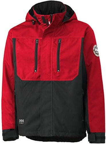 Helly Hansen 34-076201 Workwear Funktionsjacke/Berg Jacket Winterjacke,rot/schwarz,M