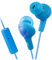 JVC HAFR6A GUMY Plus Earbuds with Micrófono & in-Line Remote (Azul)