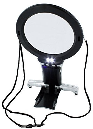 Lightcraft Lupenbrille mit 5 Linsen und LED Beleuchtung