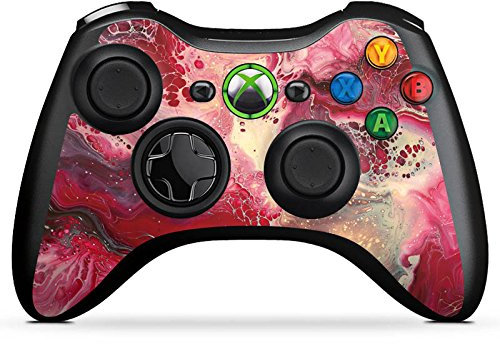 DeinDesign Skin kompatibel mit Microsoft Xbox 360 Controller Folie Sticker pink Abstrakt Marmor
