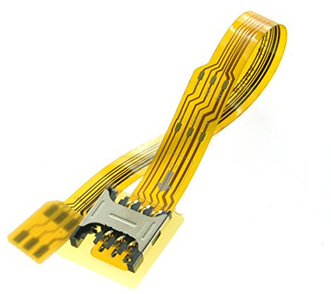 Chenyang Micro-SIM-Karte auf Nano-SIM-Kit, männlich auf weiblich, Verlängerung, weich, flach, FPC-Kabel-Verlängerung, 10 cm