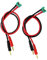 OliYin 2 stücke MPX Buchse auf 4mm Bananenstecker MPX Stecker 14awg 30 cm 11,8 Zoll Ladekabel Draht für FPV RC (Packung von 2)