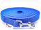 Twinkys Dog Style Schleppleine Hundeleine gummiert 20 mm breit für Hunde bis 50 kg - OHNE Handschlaufe 3 Meter Blau Made IN Germany