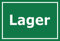 Melis-Folienwerkstatt Schild - Lager - 30x20cm |Bohrlöcher | 3mm Aluverbund – S00085-130-G 20 VAR