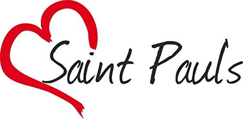 Auto Aufkleber Stadt Saint Pauls St.Kitts & Nevis Herz Sticker ca.8x16 cm konturgeschnitten