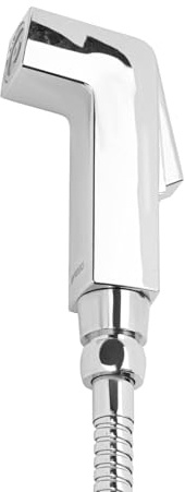 Geepas Hand Held Toilet Bidet Sprayer | Personal Hygiene Bathroom Shower Head Bidet Tap Spray, Shattaf Toilet Cleaning Faucet | Water Hose & Mounted Sprayer Holder Included, Douche Bidet Toilet Spray